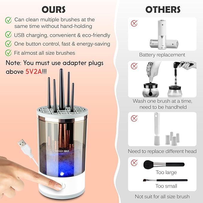 Zeboozeenat™-Electric Makeup Brush Cleaner