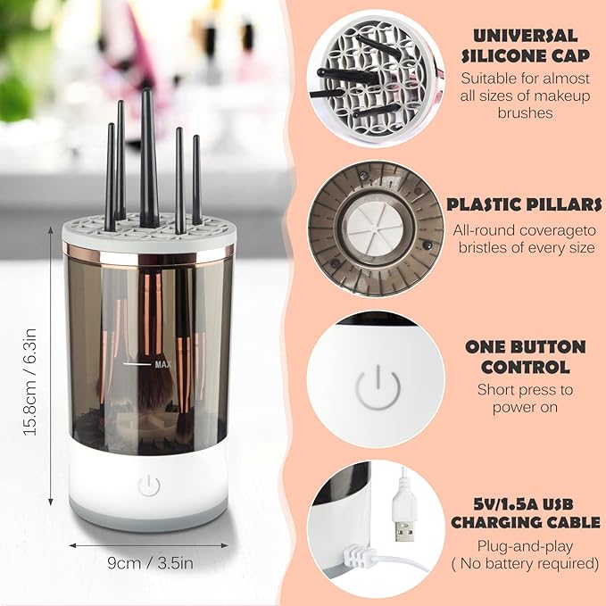 Zeboozeenat™-Electric Makeup Brush Cleaner