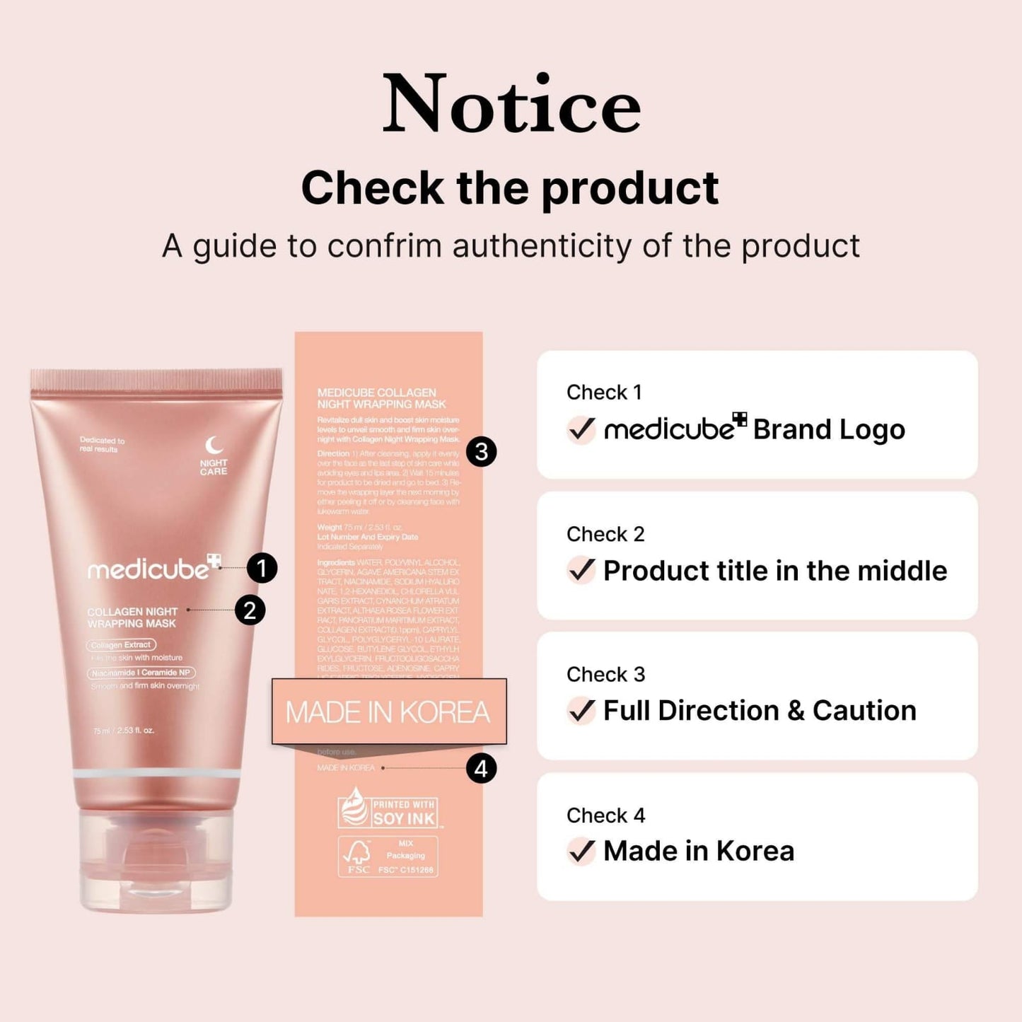 Zeboozeenat™-medicube Collagen Mask
