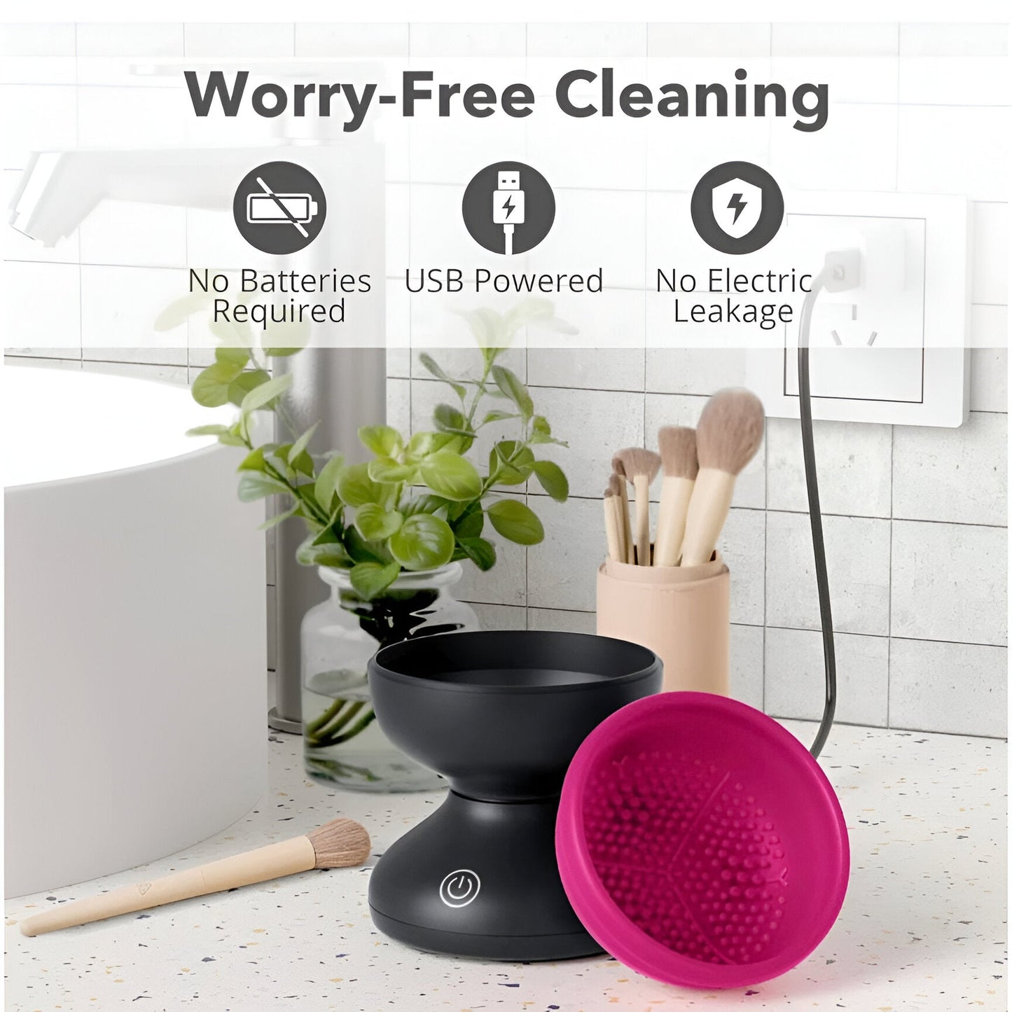 Zeboozeenat™-Electric Makeup Brush Cleaner Ultra